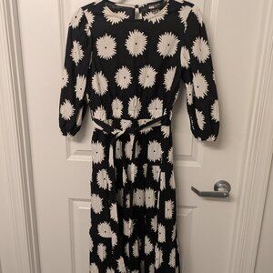 Kate Spade Pom Pom Floral Lawn Midi Dress